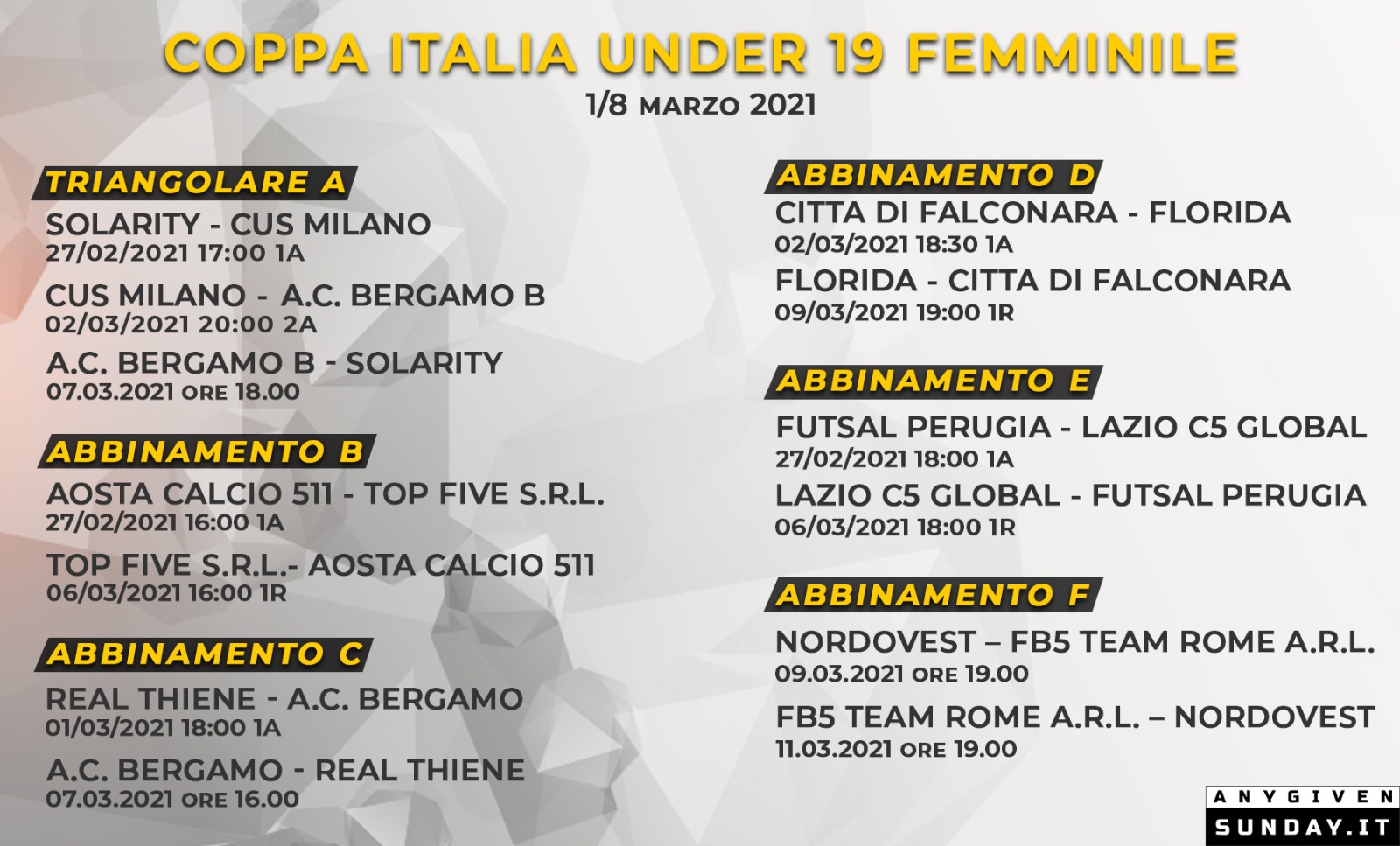 Coppa U19 Primo Ole Per L A C Bergamo 2 1 Al Thiene
